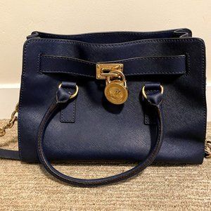 Michael Kors Navy Blue Purse